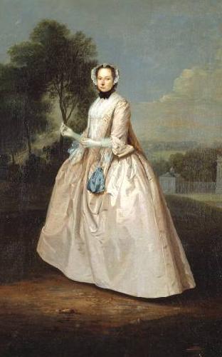 Arthur Devis Portrait of an unknown Lady oil painting picture